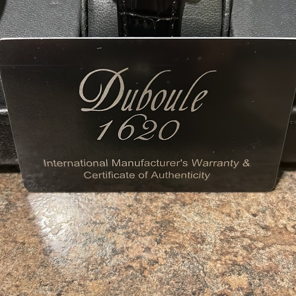 Wohler Gents Jonas Automatic Multi-Function Black Leather Strap/Red Dial.  New - Picture 4 of 5